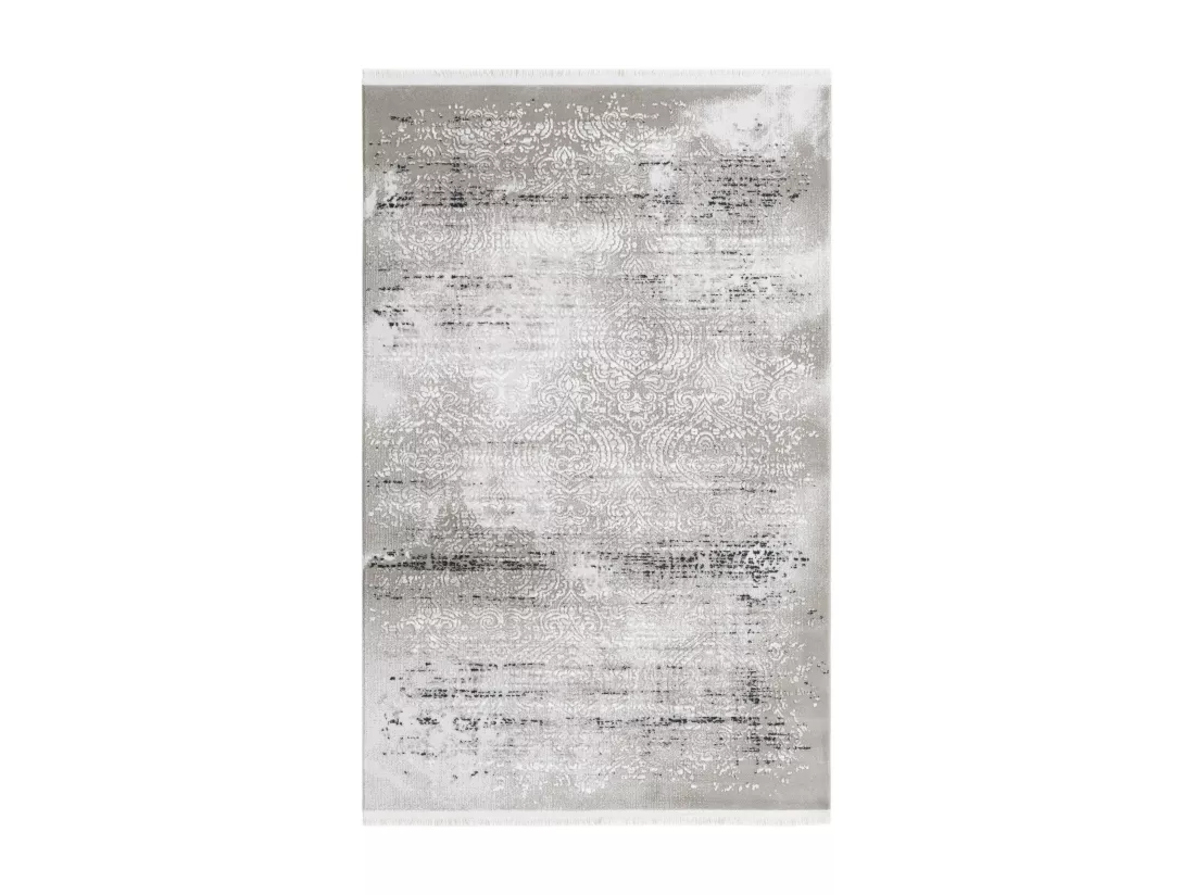 Tapis 240x240 gris noir Davos Charme