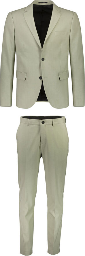 Lindbergh Plain mens suit Dusty olive