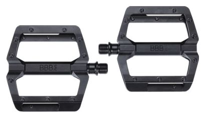 Pédales BBB plateforme Enigma Mat Noir