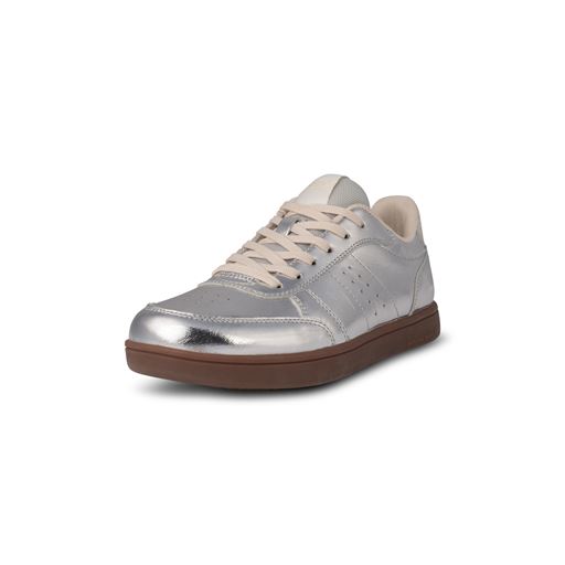 Woden Bjork Leather Sneakers, Silver, 41
