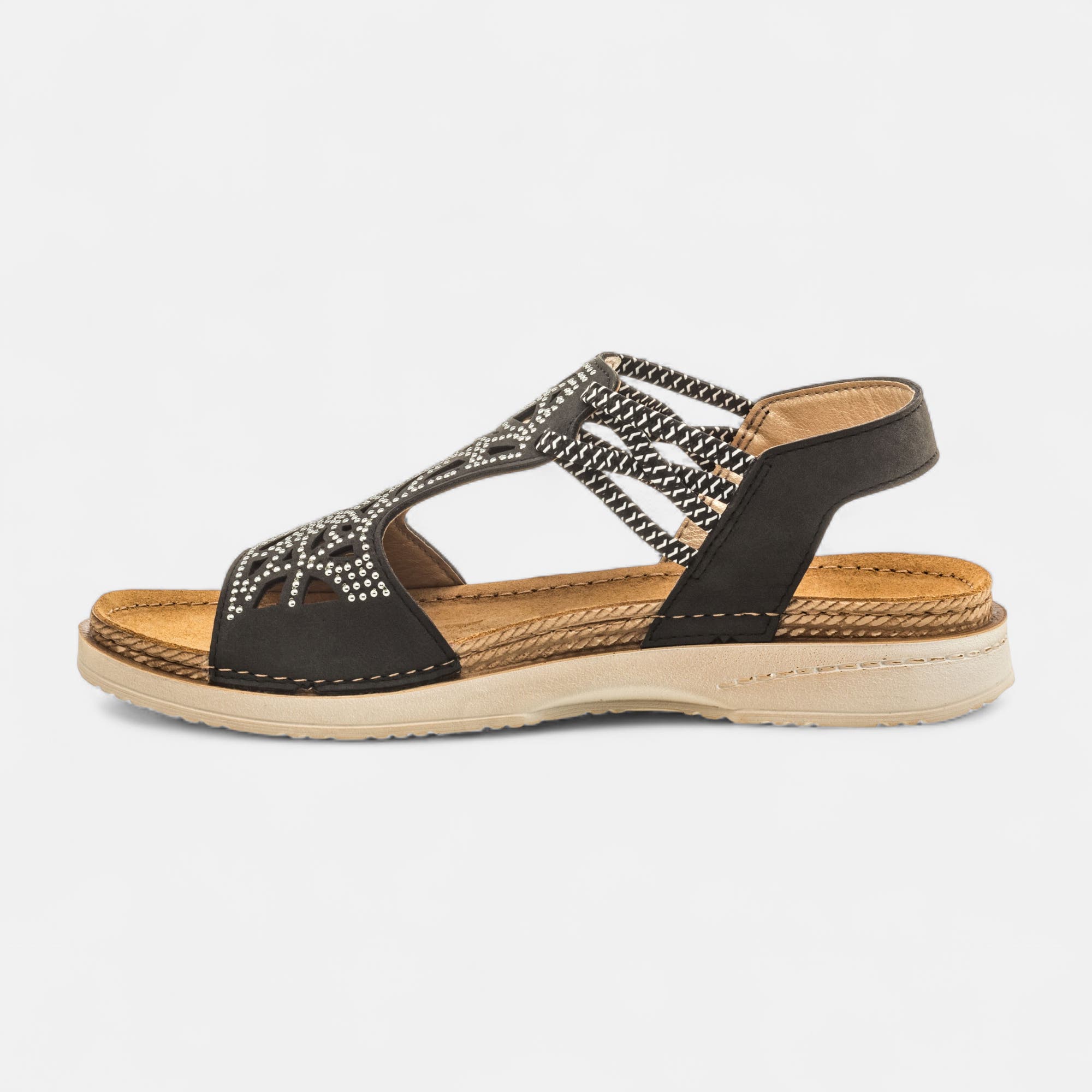 Nu-pieds Femme noir