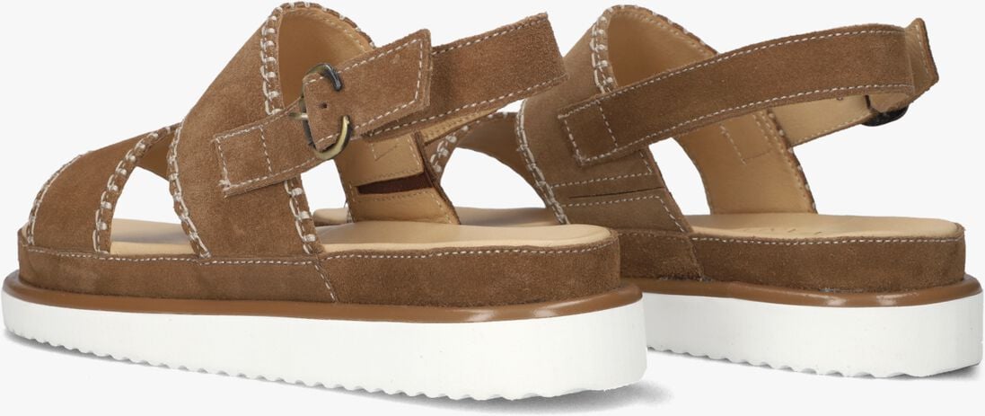 bruine ayana platte sandalen 11864
