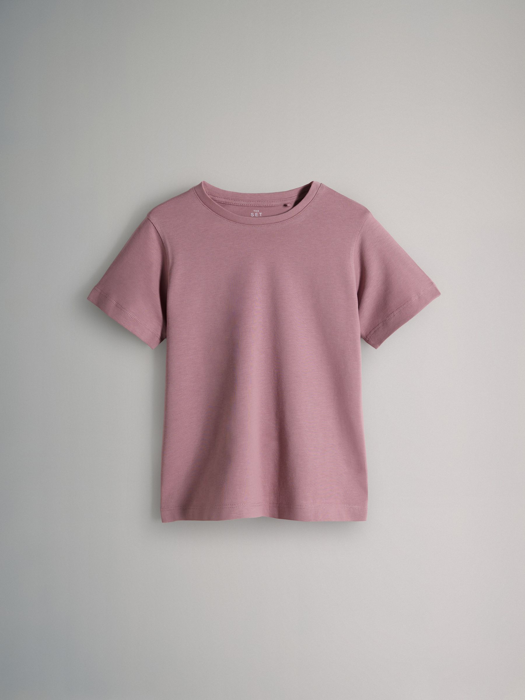 Bruin/Rood/Roze/Wit - The Set 5 Pack Regular Short Sleeve Cotton T-Shirts