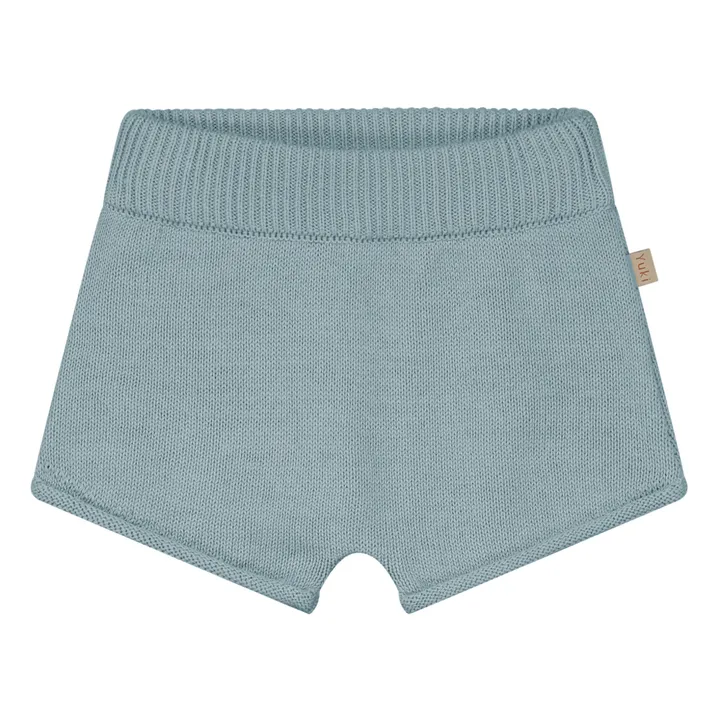 Yuki Short Single Coton Bio | Bleu gris