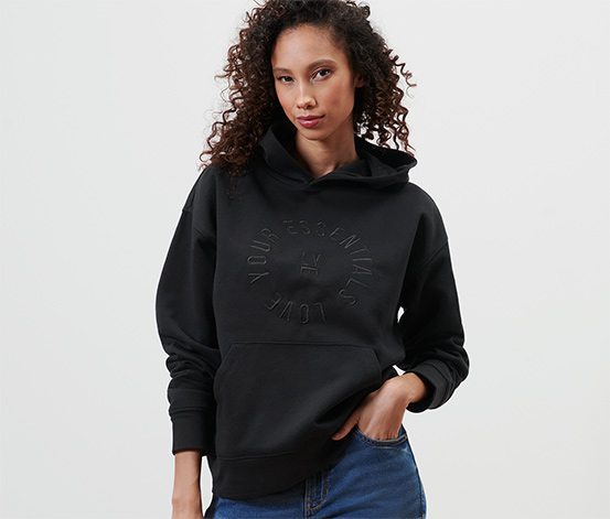 Hoodie, dunkelbraun