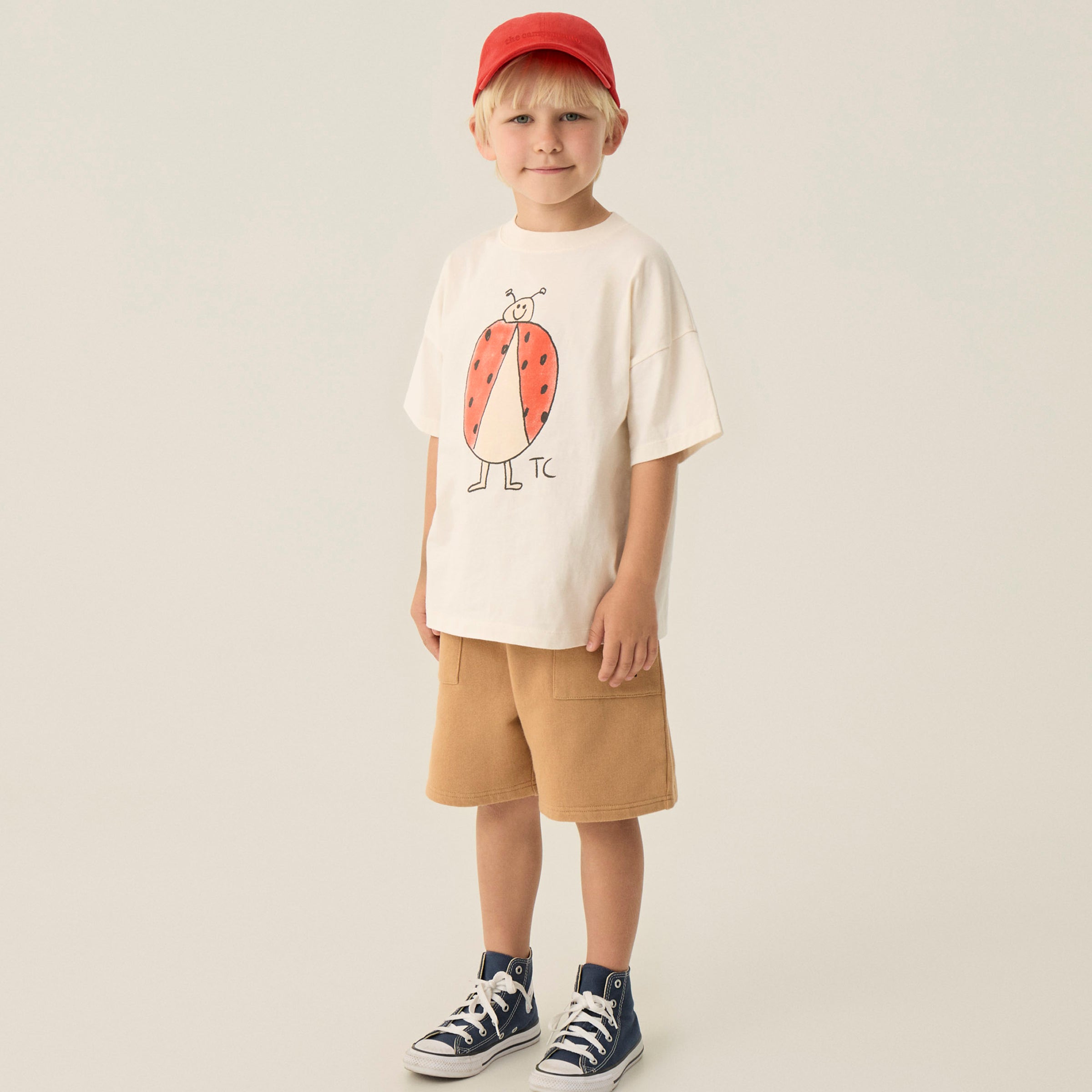 Shorts Ladybug Camel