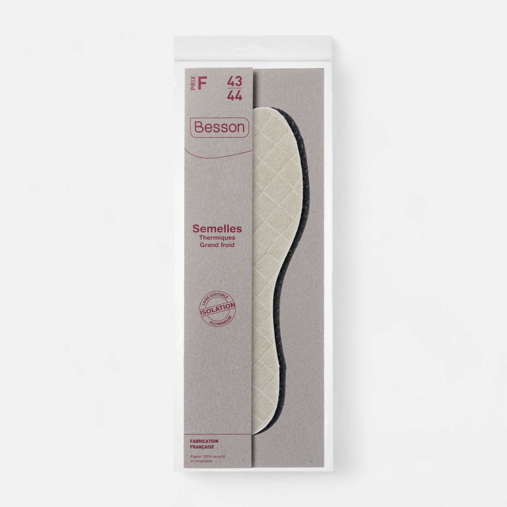 Semelles thermiques 43 44 blanc