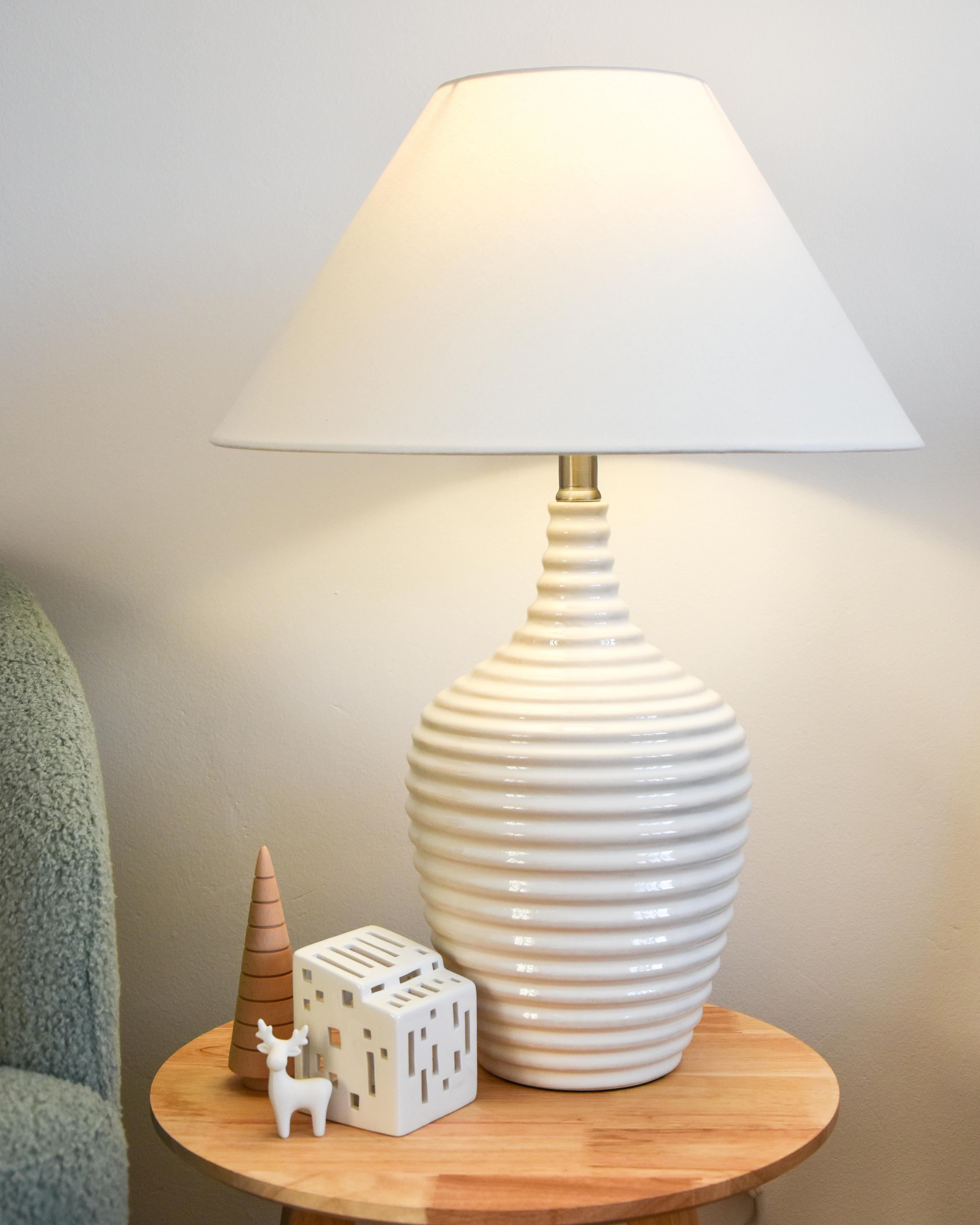 Tafellamp CELESTE Keramiek Beige