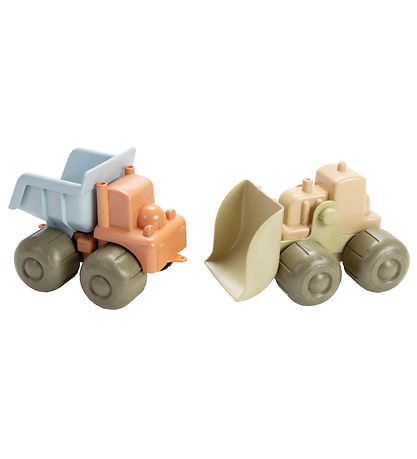 Dantoy BIO Plastic Bulldozer & LKW - 17 cm - Pastel
