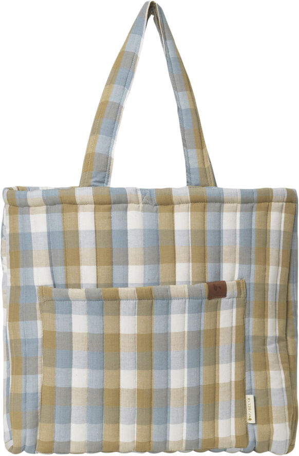 Fabelab Qulited Tote Bag - Cottage Blue Checks Cottage blue