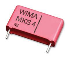 WIMA MKS4O134706D, Fixed capacitor, Film, Overflate, Rød, DC, 470 nF