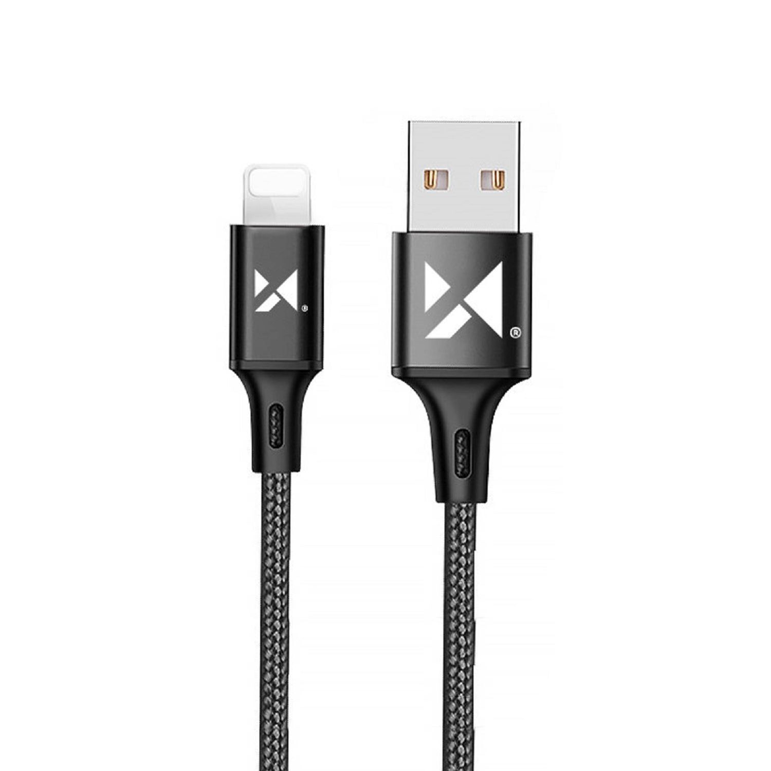 Schnellladekabel iPhone Anschluss 2.4A 2m Schwarz