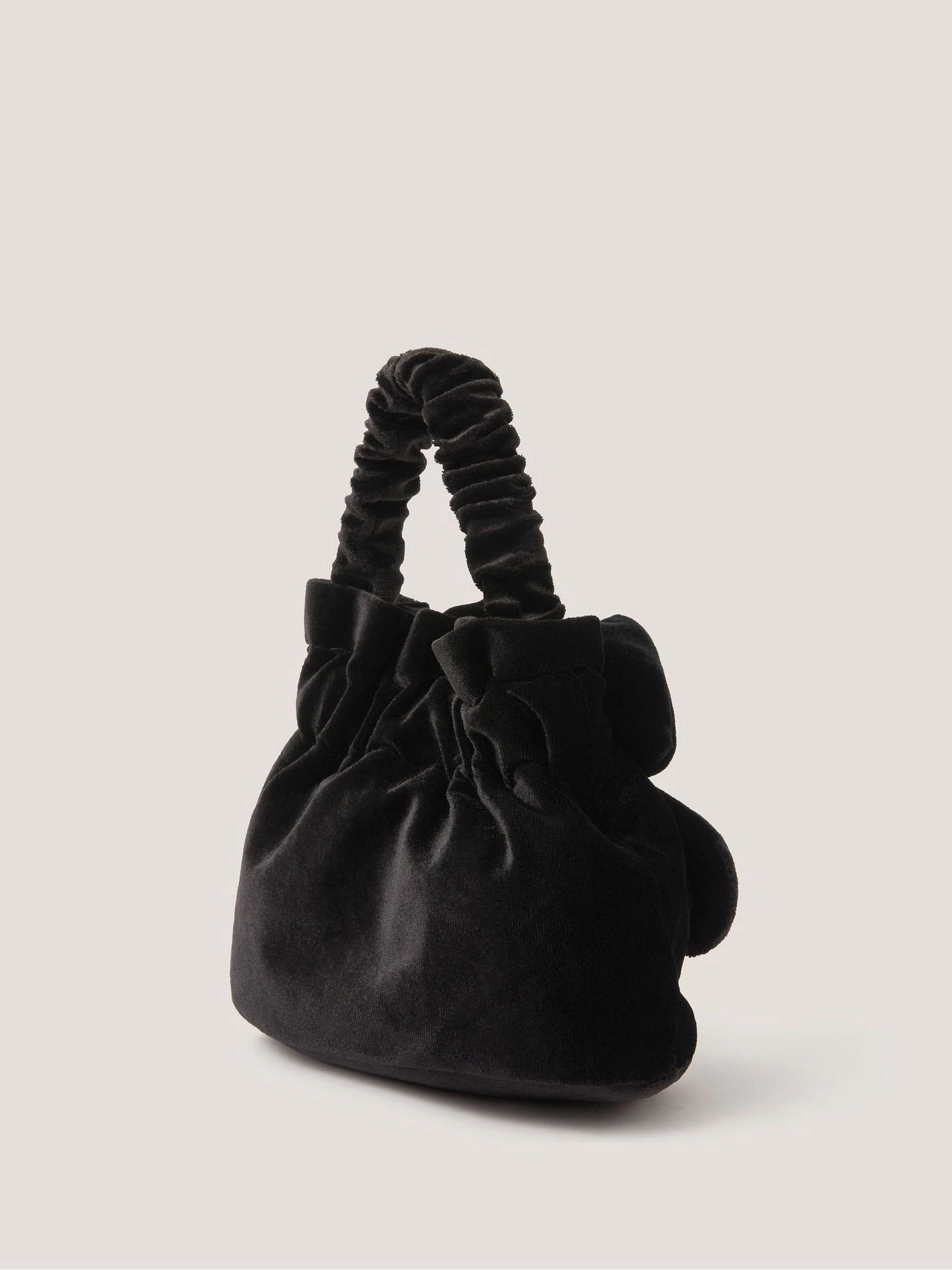 Monsoon Pearl Bow Velvet Bag