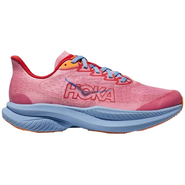 Chaussure running HOKA ONE ONE MACH 6 YOUTH PEONY / CERISE