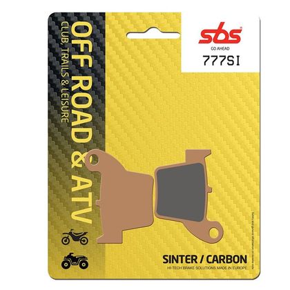 Plaquettes de freins SBS 777SI Sinter Métal Fritté Racing arrière