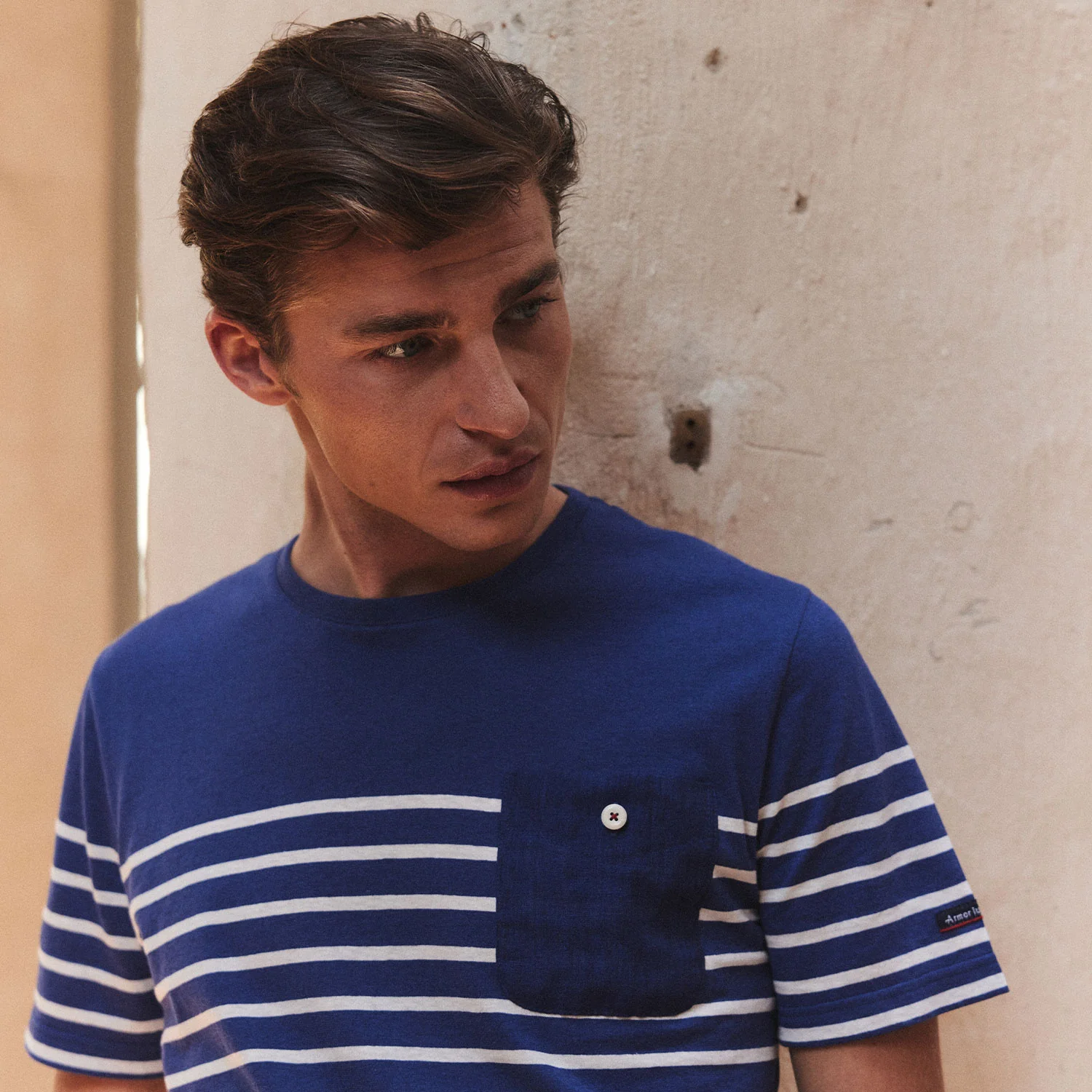 Cotton-linen sailor T-shirt