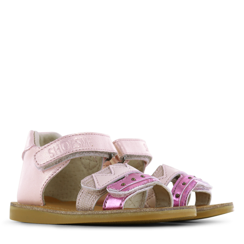 Shoesme metallic roze sandaal Metallic, Microfiber leer | Meisjes schoenen
