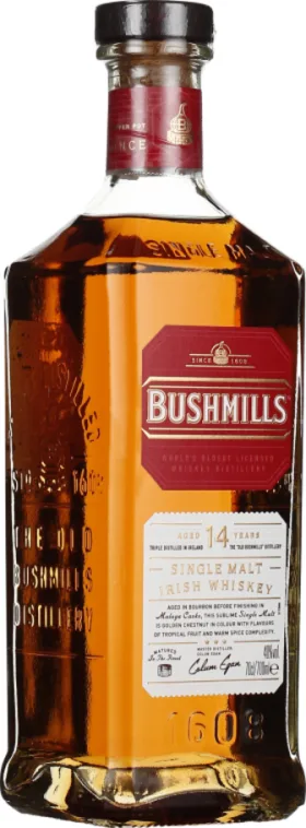 BUSHMILLS 14 YEARS MALAGA CASK 70CL