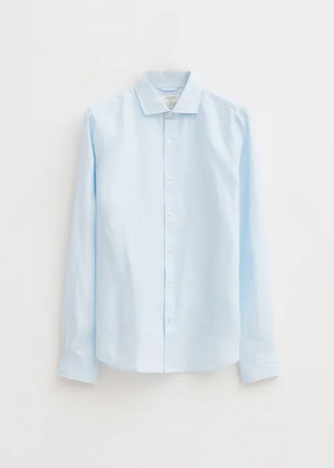 Linnen overhemd blauw (BLW.L)