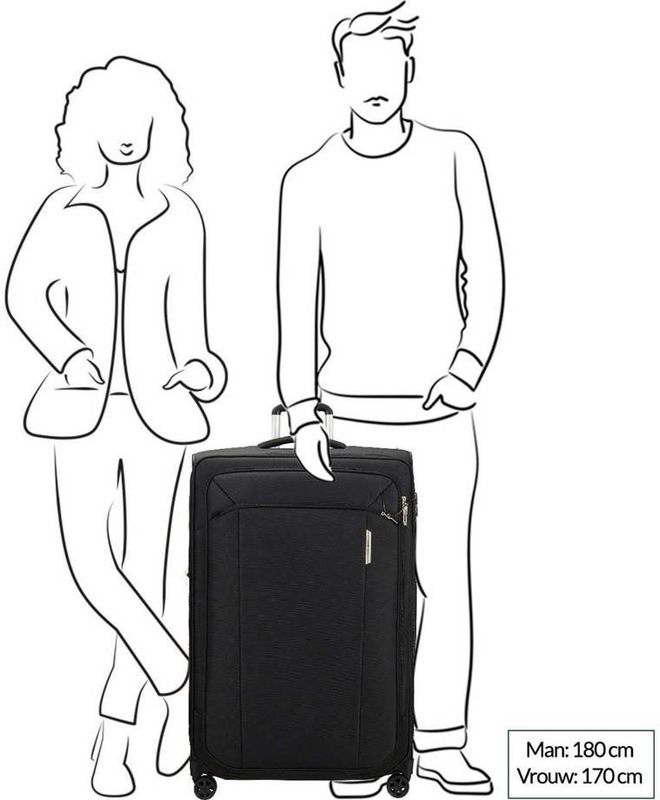 Samsonite Reiskoffer - Respark Spinner 82/31 Exp (Groot) Ozone Black
