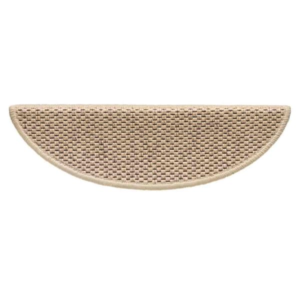 vidaXL Selvklebende trappematter sisal-utseende 15 stk 56x17x3 cm sand
