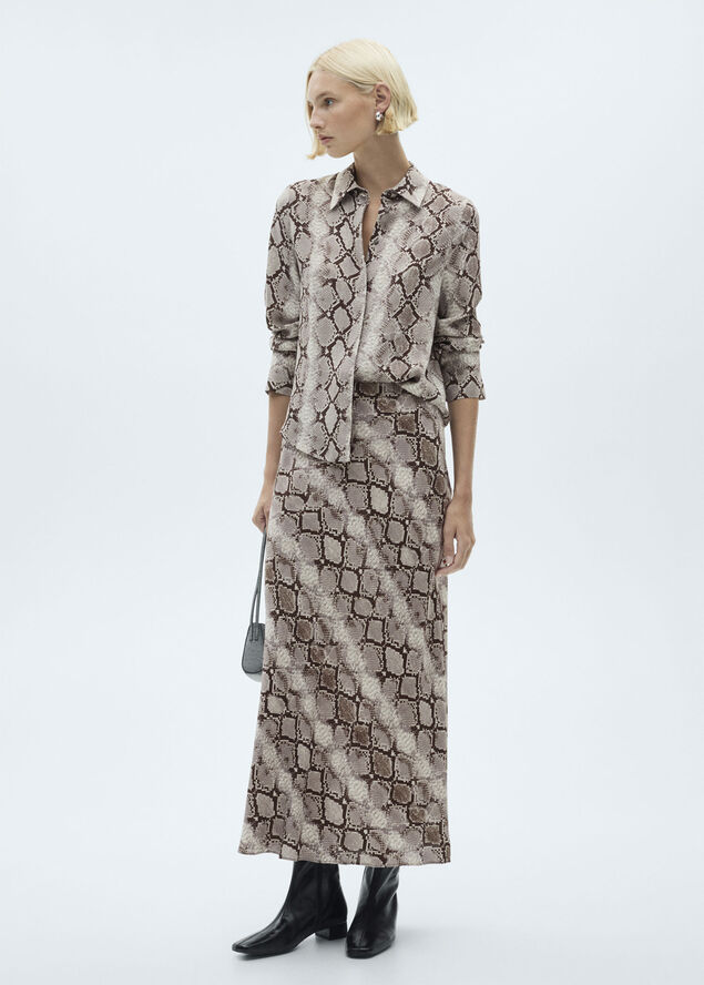 MANGO SHIRT. -- SERPI Brown
