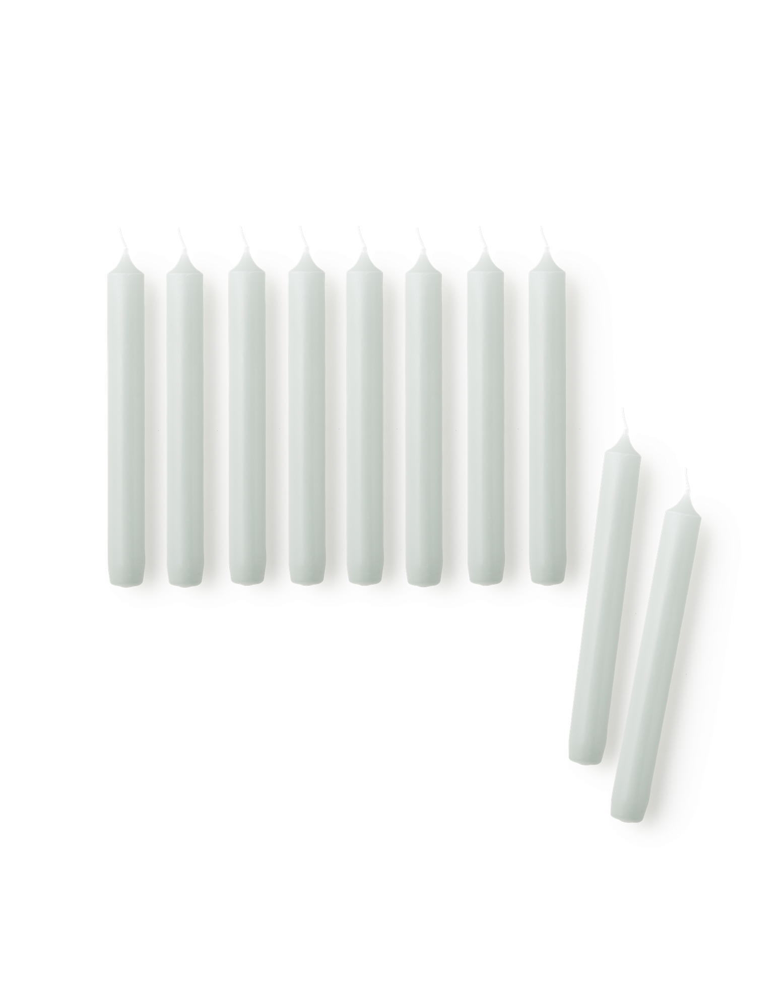 Stagelys 19 cm 10-pak | Paraffin. Ø2,2 x 19 cm. 10 stk. | Sea Blue