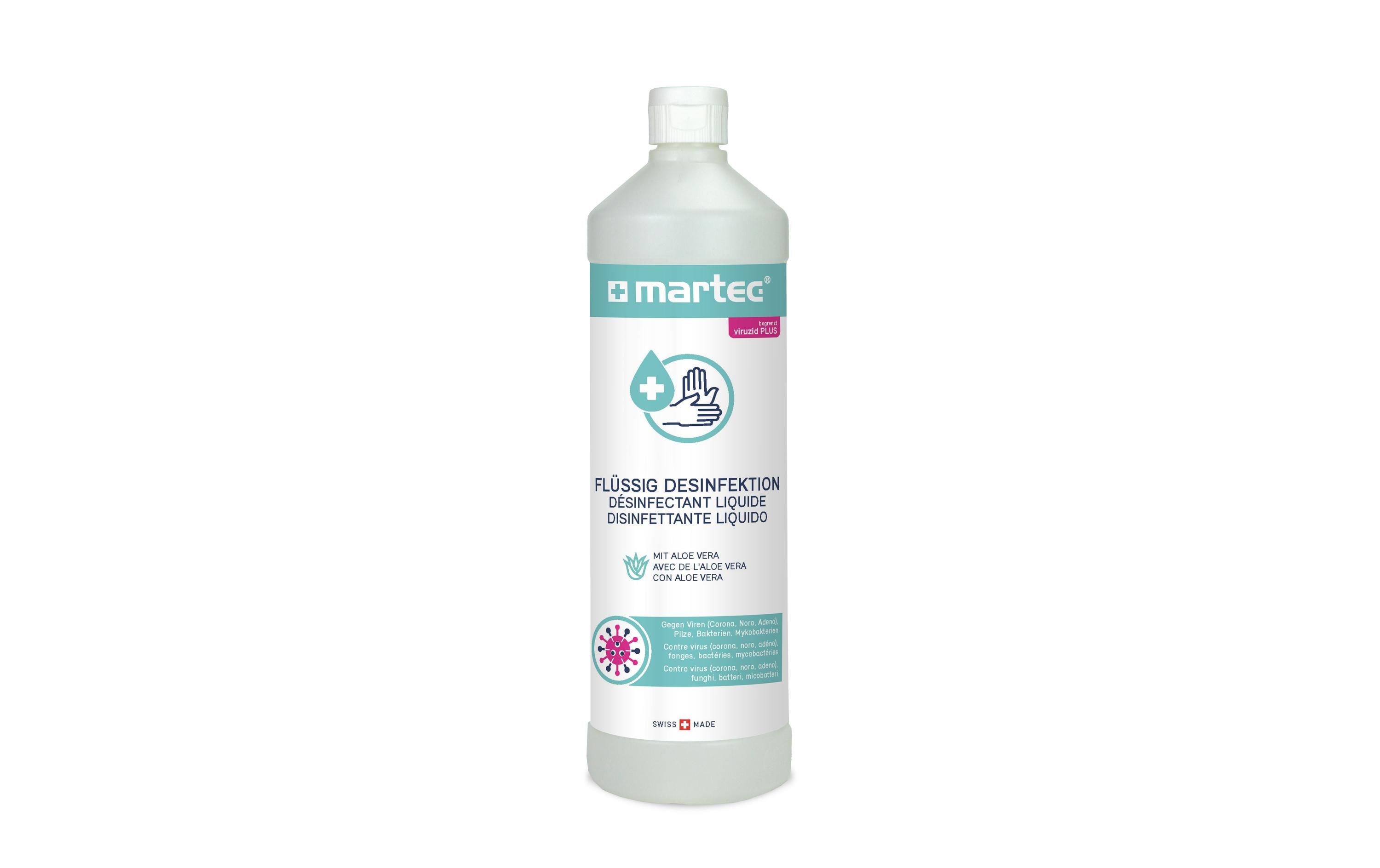 Desinfektionsmittel für die Hände mit Aloe Vera 1 lHygienische Flüssig-Desinfektion mit 70% Ethanol und Aloe Vera