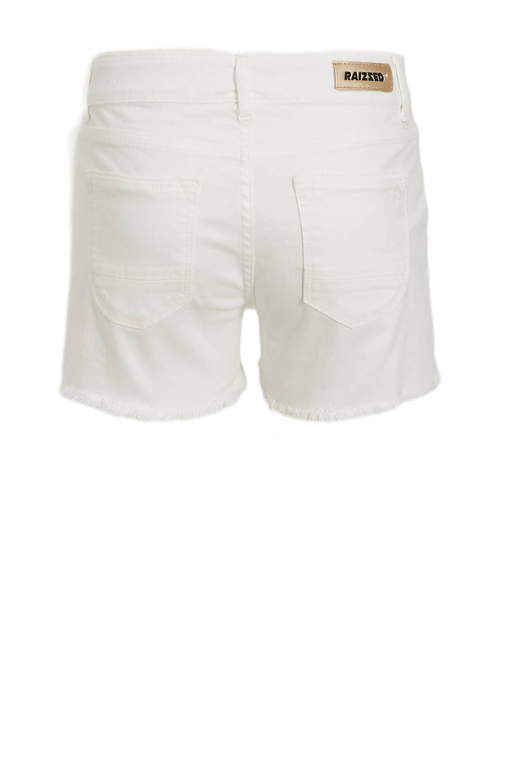 Raizzed high waist short Louisiana white