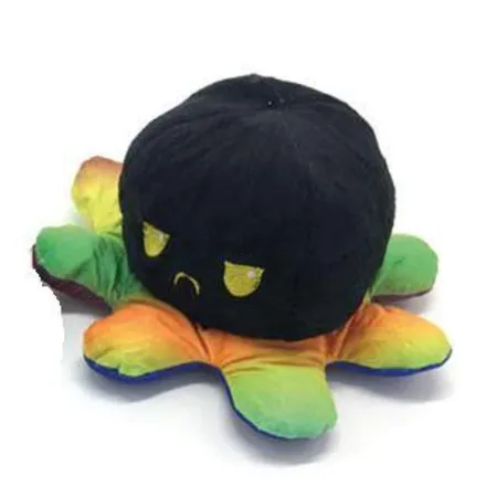 Fun Unlimited Oktopus Wendeplüsch Rainbow 20 cm, 1 Stück, 2-fach sortiert