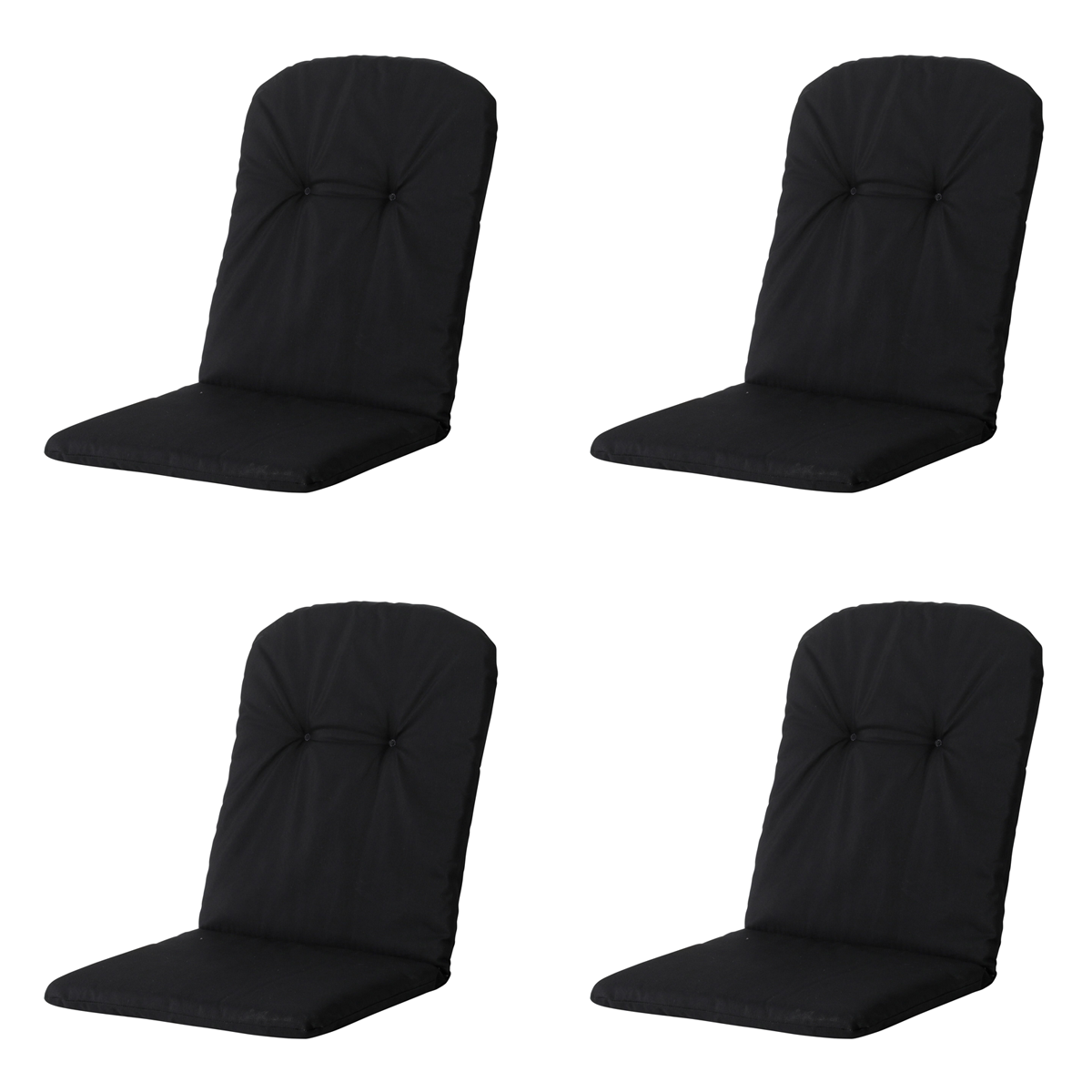Madison Panama black Kuipstoelkussen - Set van 4