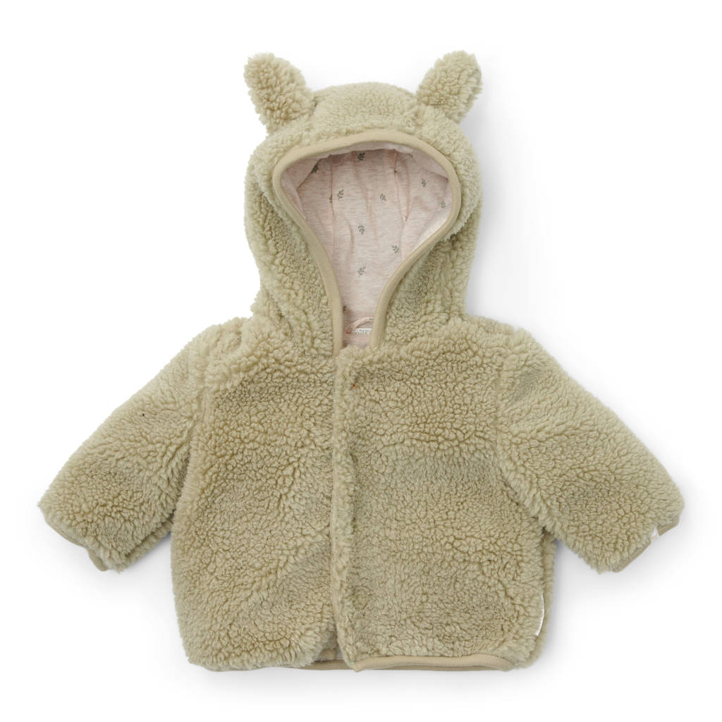 Little Dutch teddy jasje Soft Green