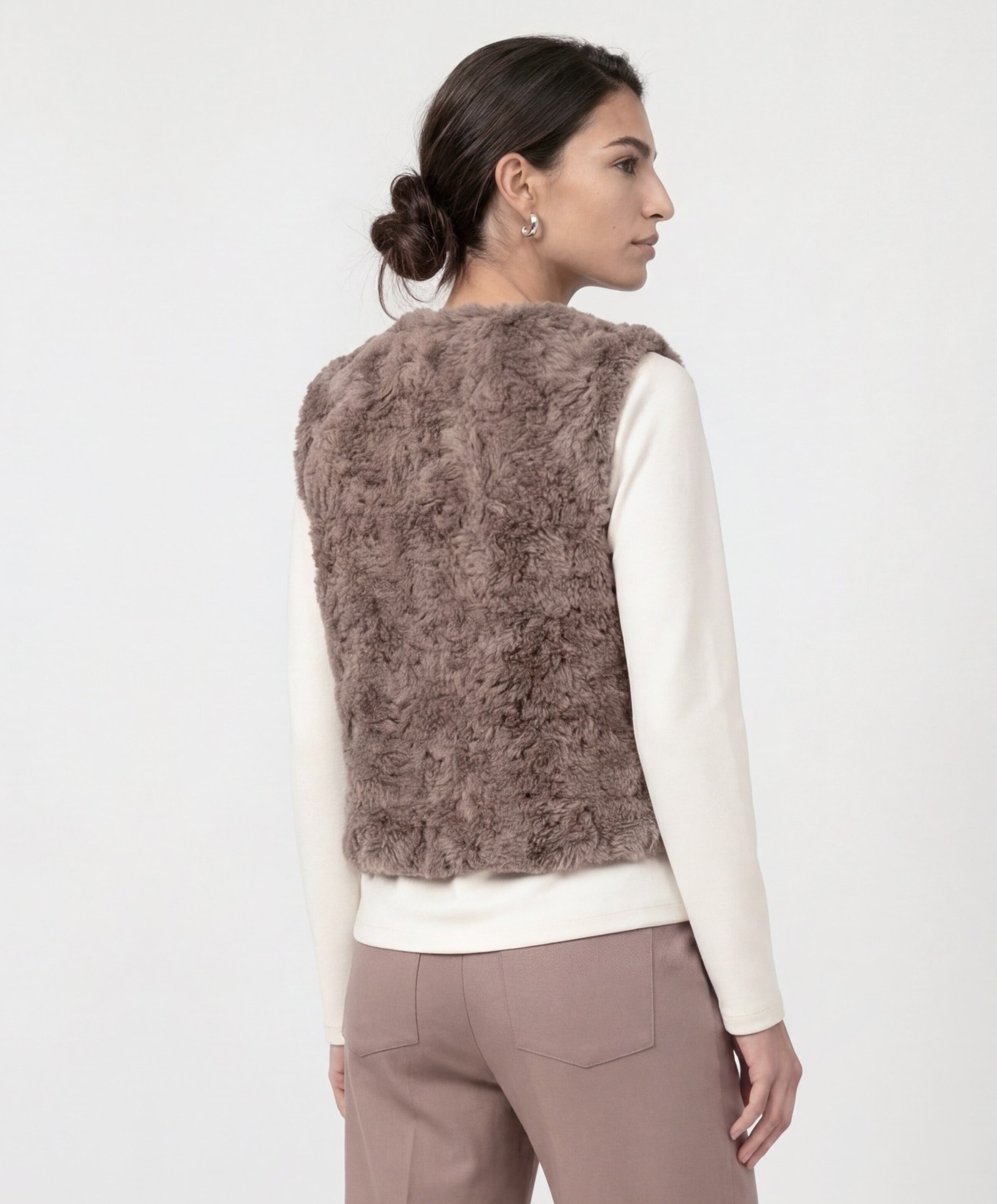 Monari Dames gilet beige