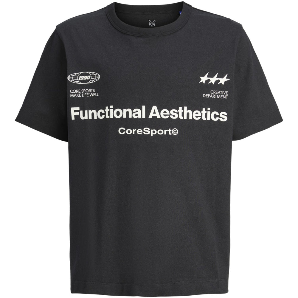 Køb Jack & Jones Junior Black Jcosignal Graphic Tee Ss Crew Neck Jnr