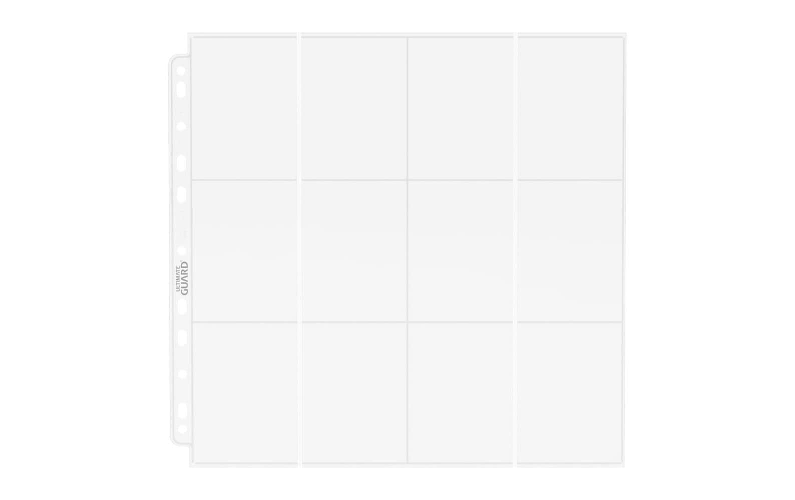 Ordner-Einlagen 24-Pocket QuadRow Pages Transparent 10 Stk.Hochwertige Ordnerseiten mit Side-Loading 24 Taschen