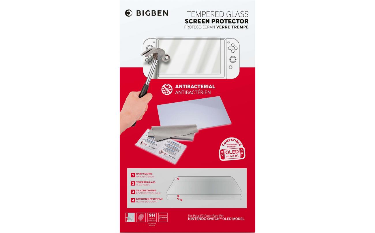 BigBen Switch OLED Screen Protector Tempered Glass