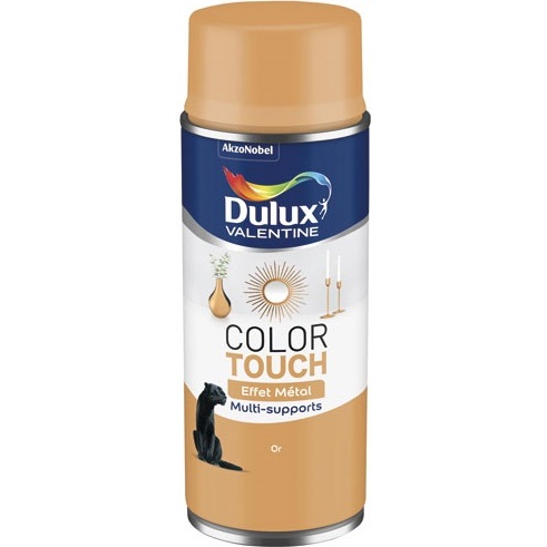 Bombe peinture 400 ml Color Touch Effet Métal - Or