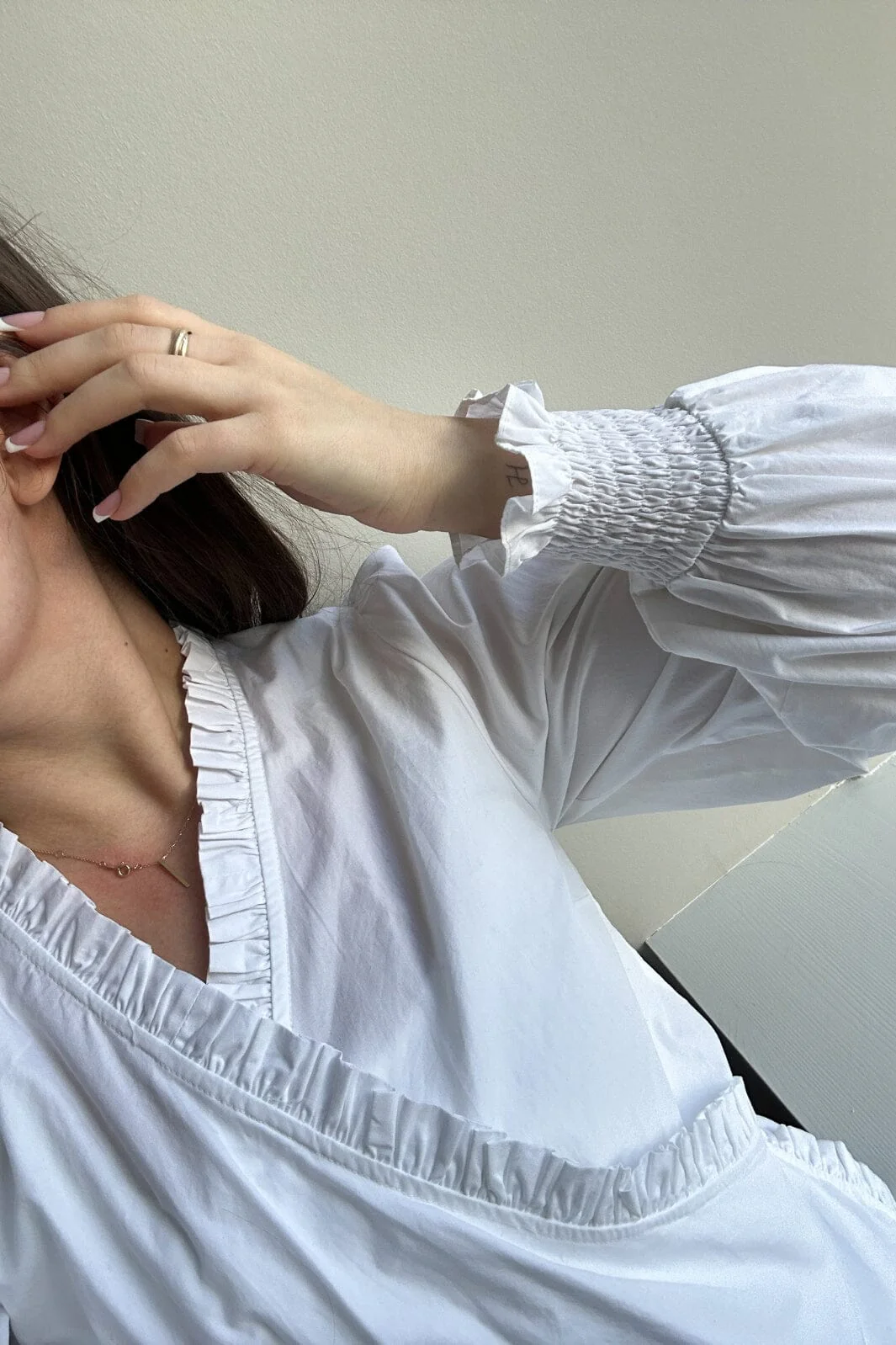 Neo Noir Jerri C Polplin Blouse
