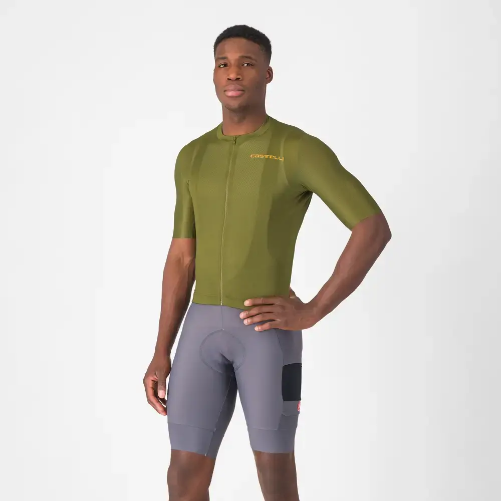 Castelli Unlimited Cargo Gravel Fietsbroek Kort Grijs Heren