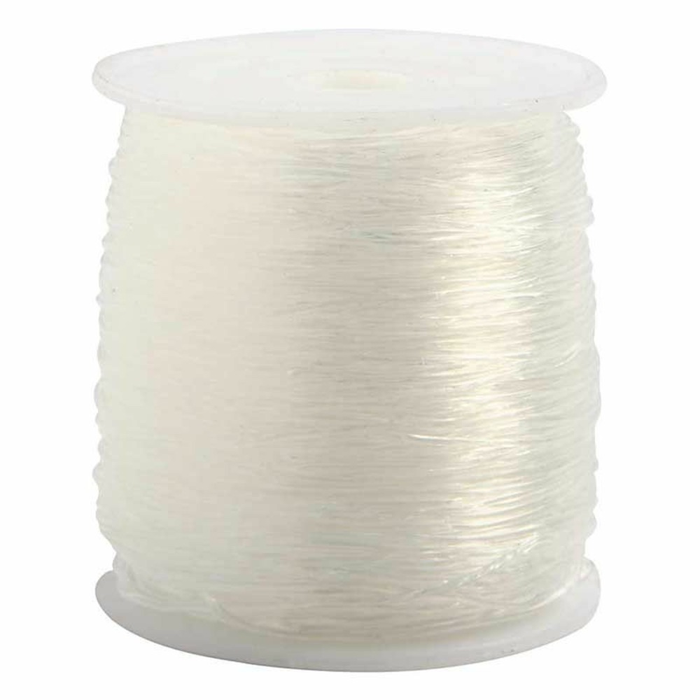 Fil élastique transparent 0,8 mm x 100 m