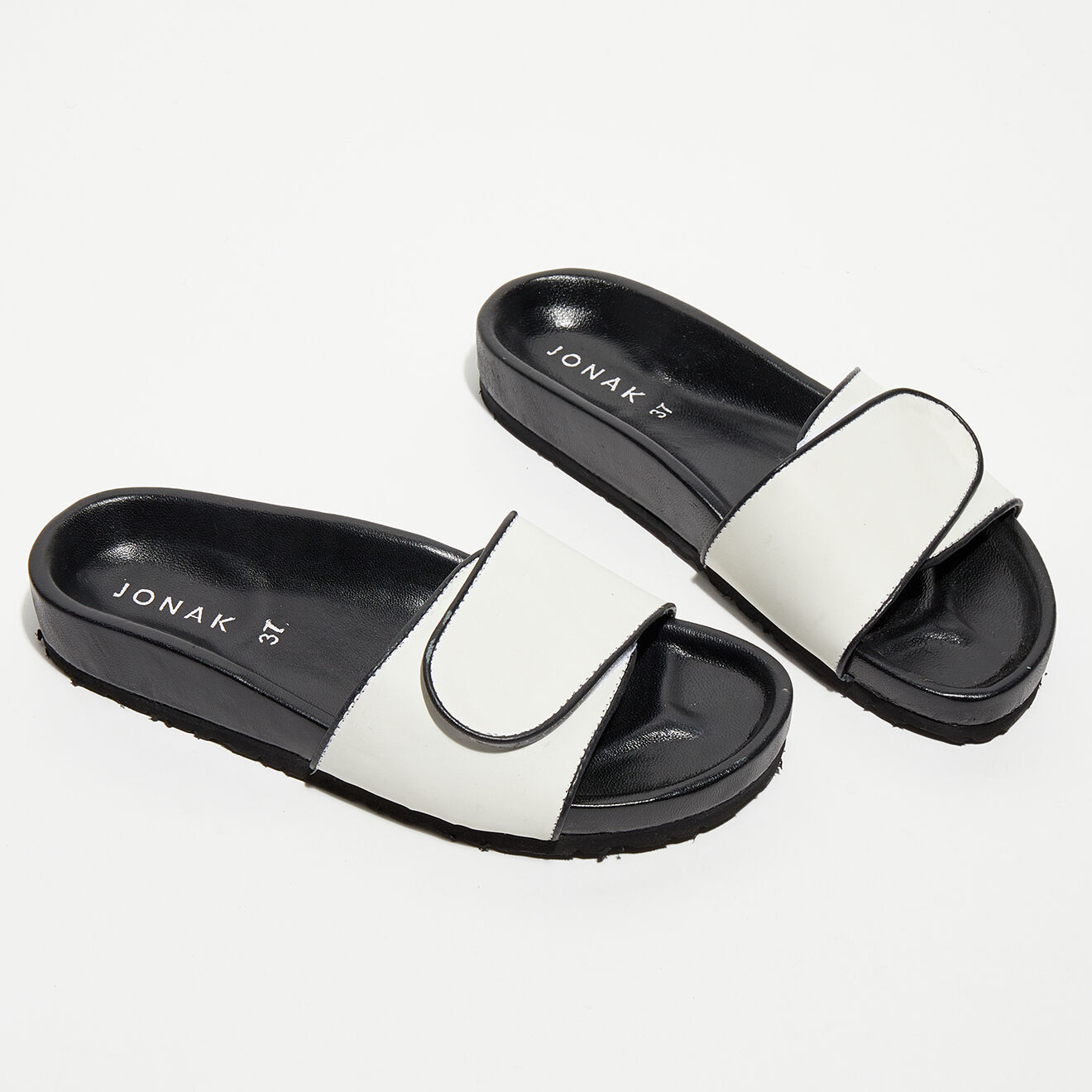 Jonak Mules en Cuir Weldone blanches