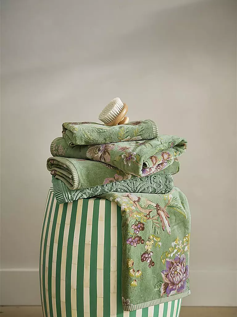 PIP STUDIO Handtuch 55x100cm SECRET GARDEN Green grün