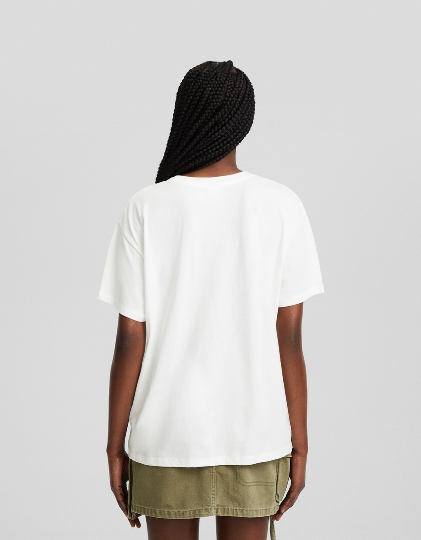 Camiseta de manga curta com estampa