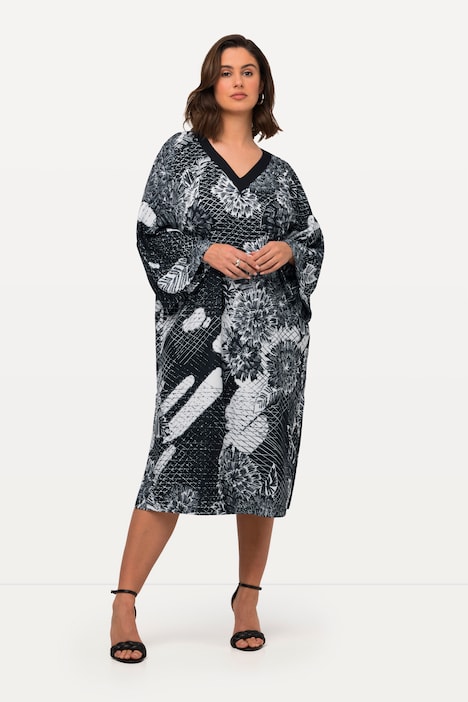 Kleid, Oversized Fit, 3/4-Volantärmel