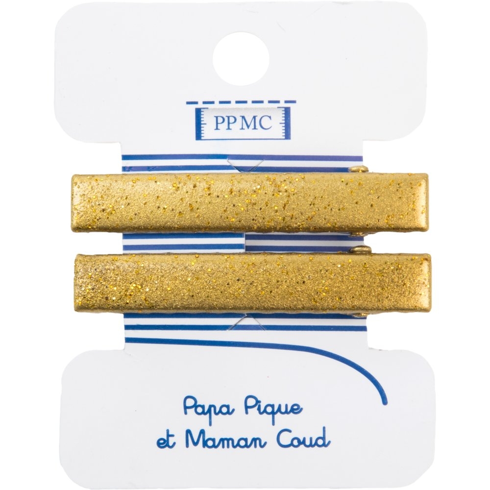 Barrette Croco Moyenne Doré Cr047