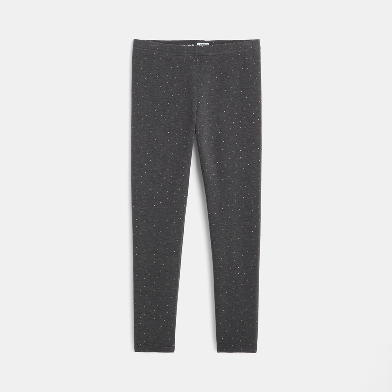 Legging chaud gris fille