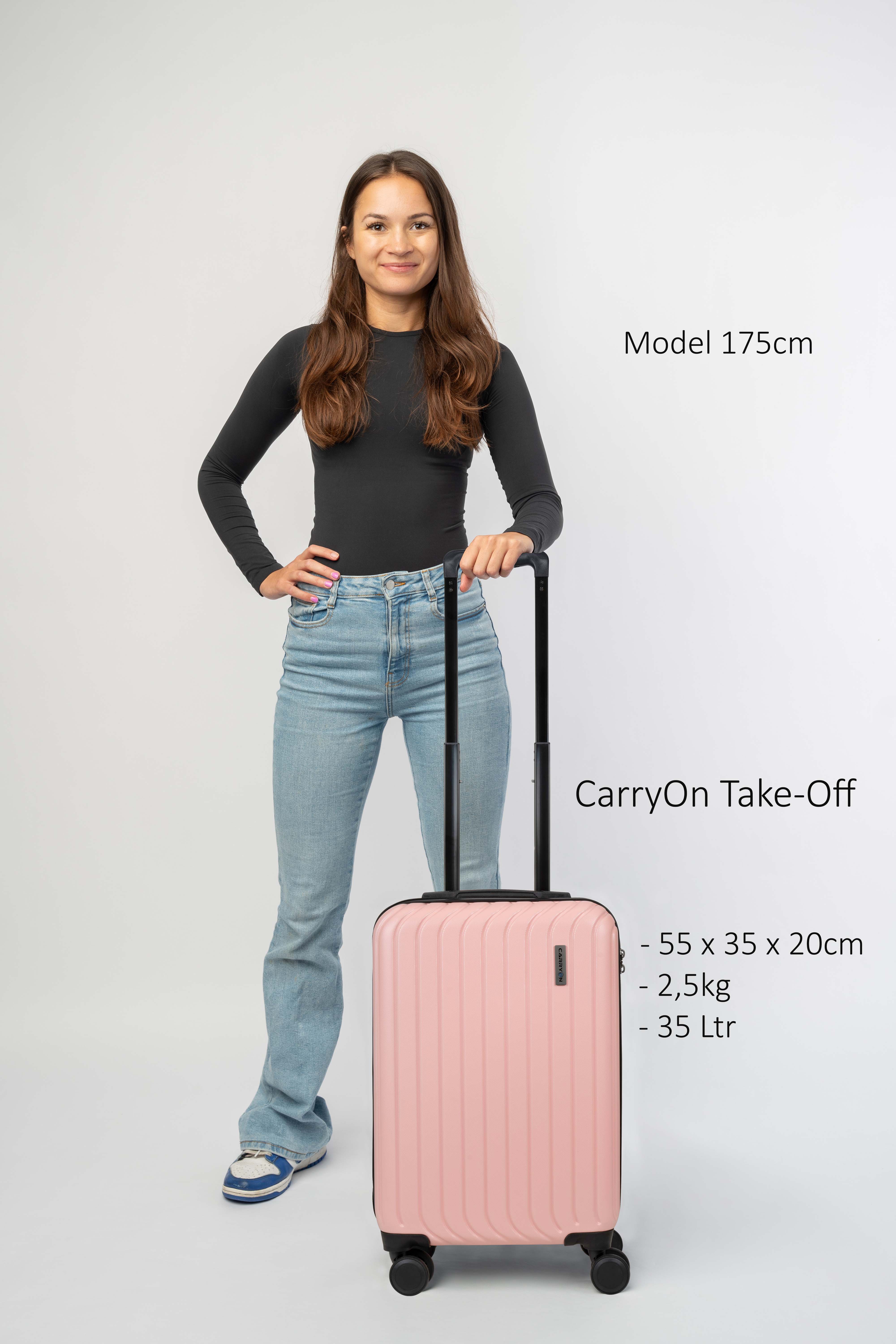CarryOn Take Off Handbagage koffer - Zwart