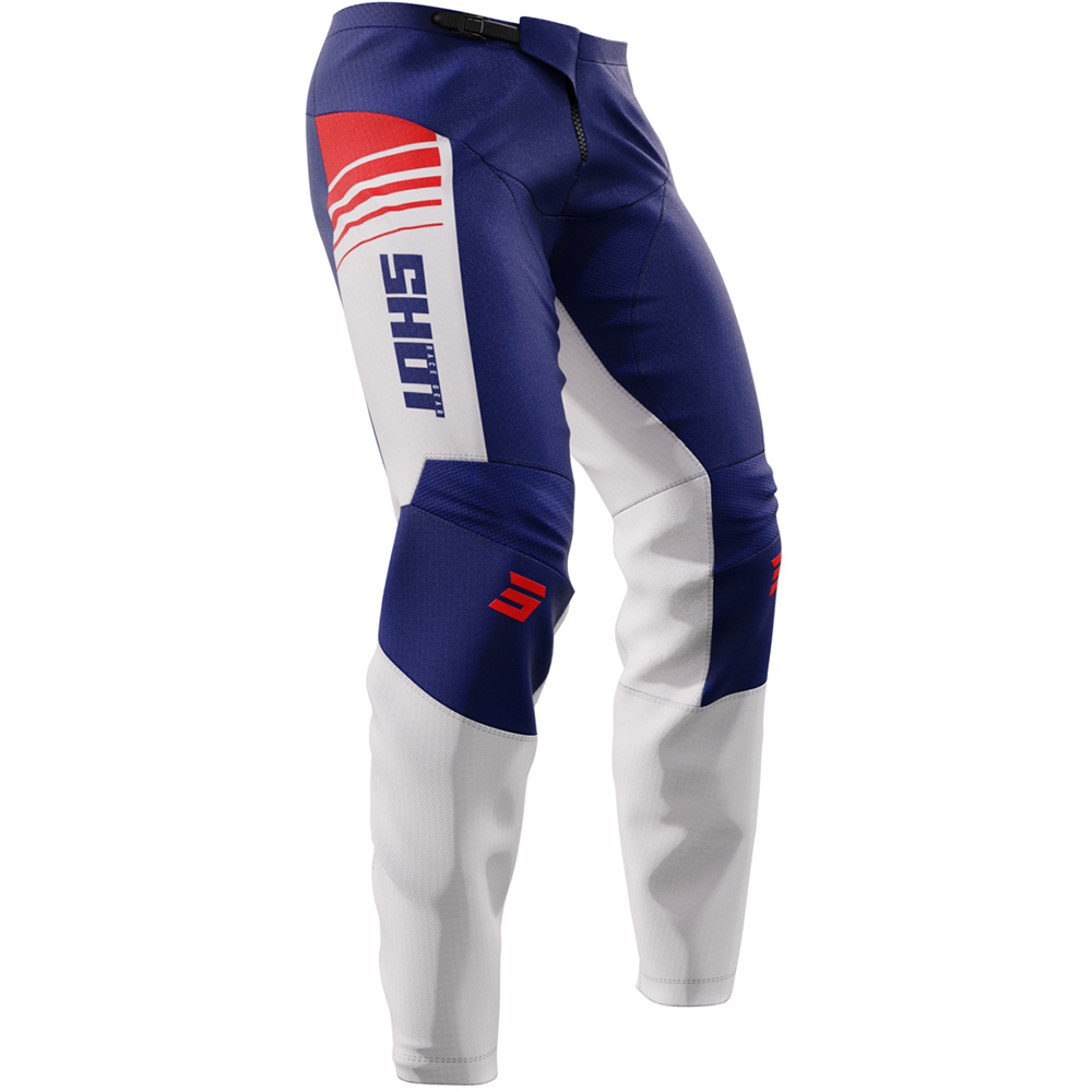 Shot - Pantalon Devo Peak Blanc / Bleu / Rouge