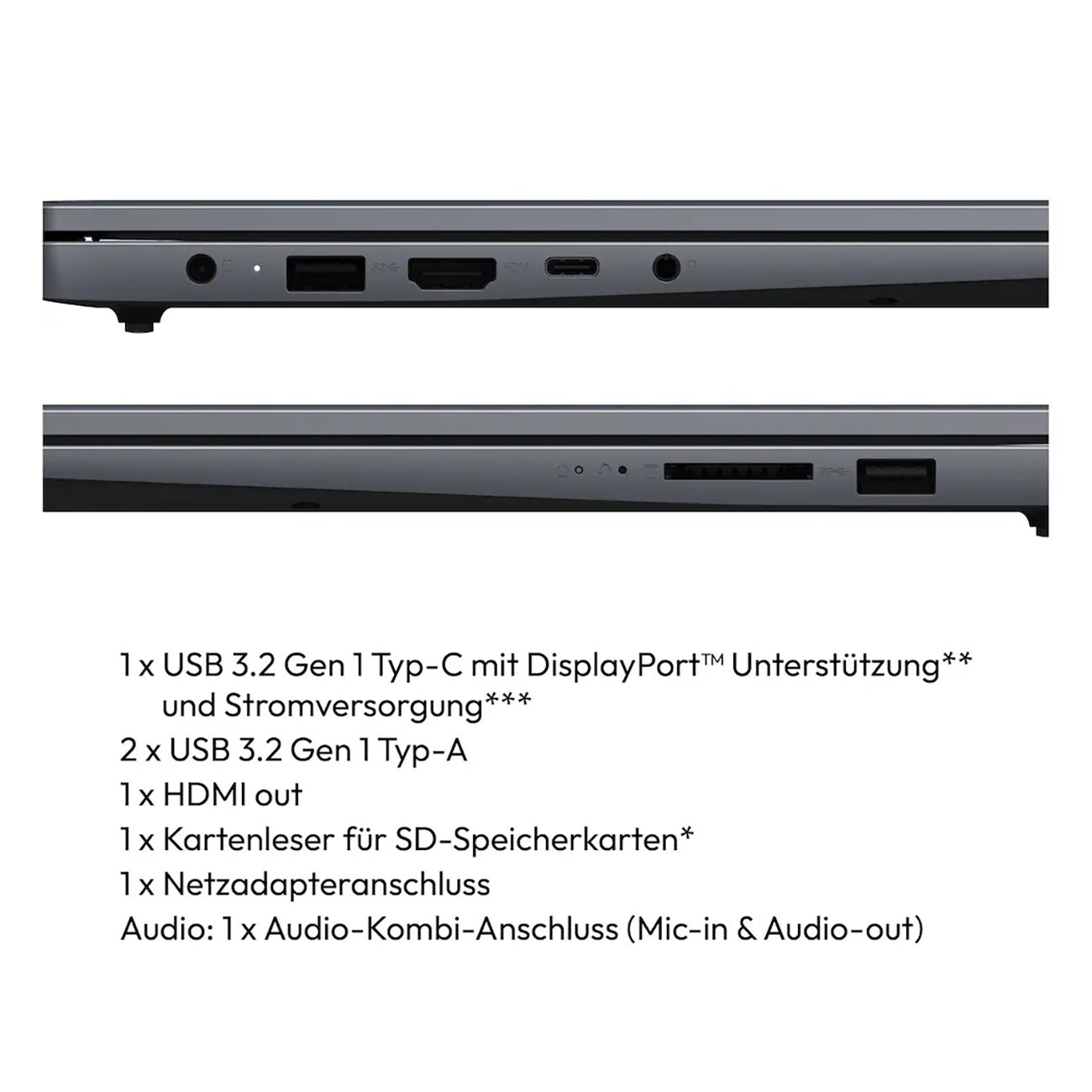 Medion E15235 (MD62610) schwarz Notebook