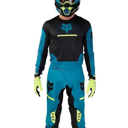 Pantalon cross Fox FLEXAIR OPTICAL 2024 - Bleu